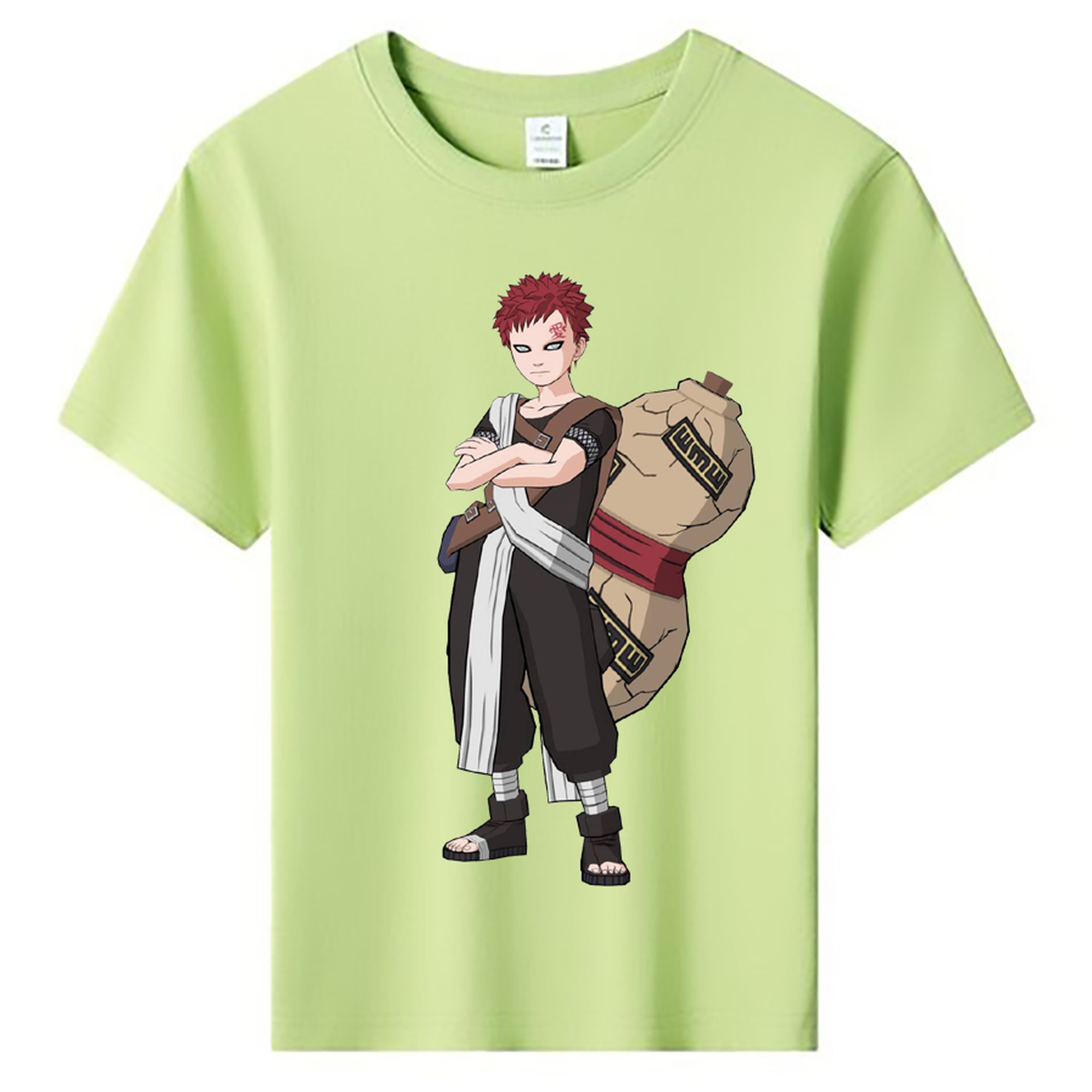 （画像用） NARUTO -ナルト- ガアラ Gaara 綿100％キッズTシャツ（フロントプリント）